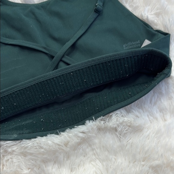 Girlfriend Collective Dark Green Bra - Picture 5 of 6